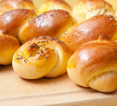 Apple & nut filled Tsoureki