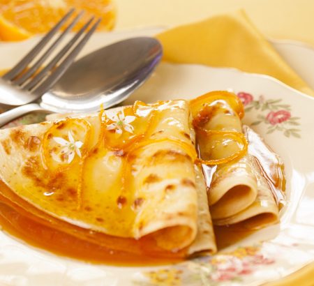 Κρέπες φλαμπέ με εσπεριδοειδή