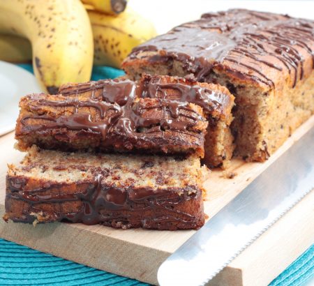 Chocolate cake with banana flavor