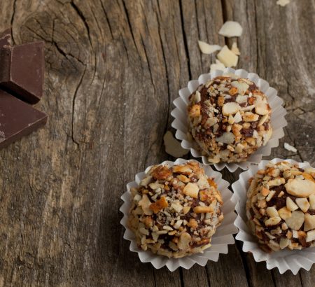 Tρουφάκια με σοκολάτα και κάστανο