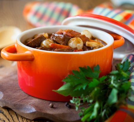 Lamb with sweet and sour pomegranate sauce