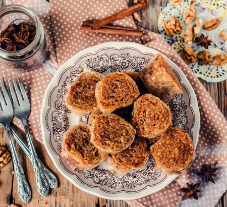 Ρολάκια μπακλαβά