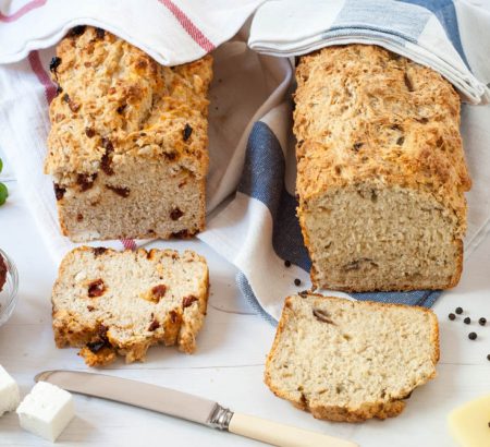 Beer Bread with Feta or Graviera Cheese