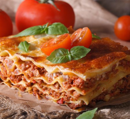 Lasagna with minced meat
