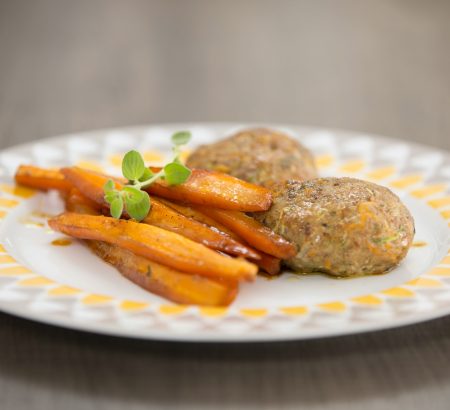 Μπιφτέκια με λαχανικά και μπύρα